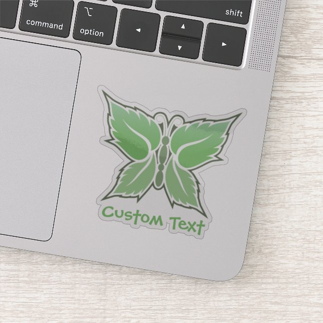 Mint Butterfly Sticker (Detail)