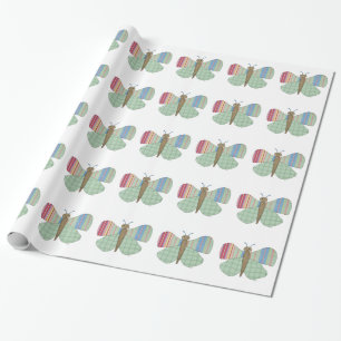 Mint Butterfly Wrapping Paper