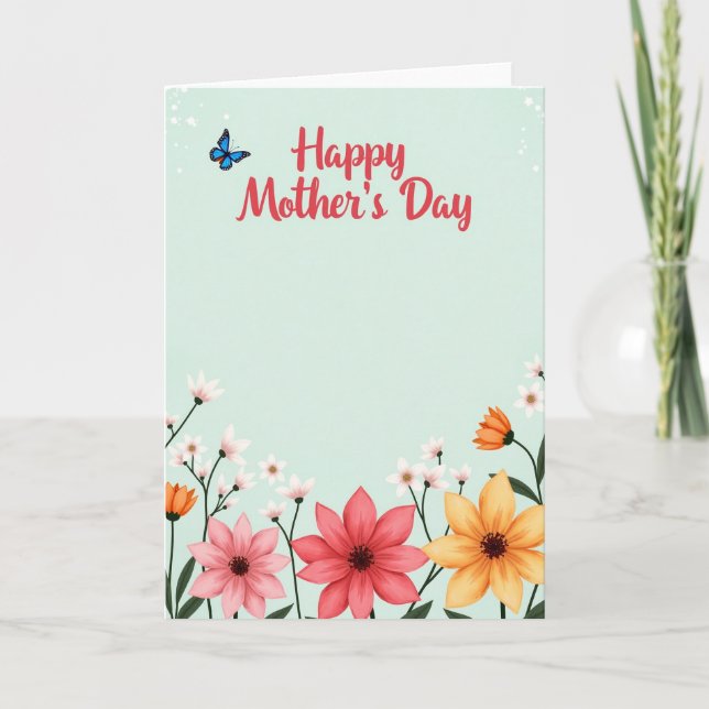 Mint Canvas Mothers Day Card (Front)