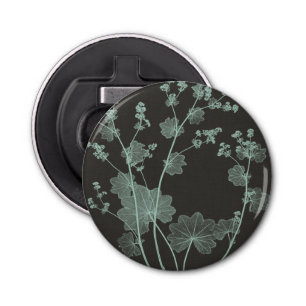 Mint & Charcoal Nature Study I Bottle Opener