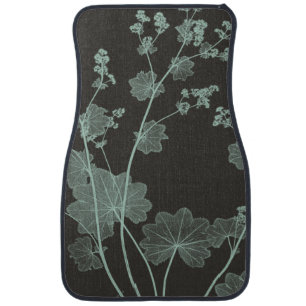 Mint & Charcoal Nature Study I Car Mat