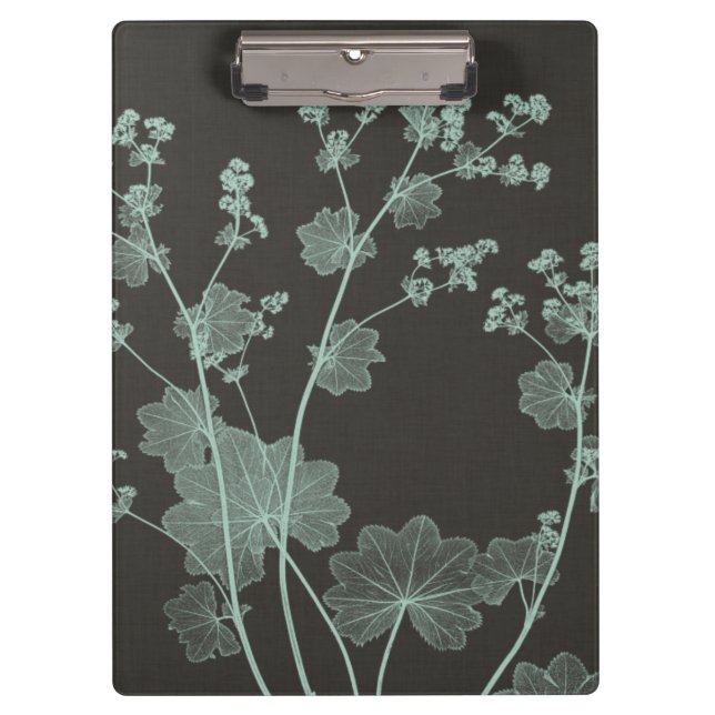 Mint & Charcoal Nature Study I Clipboard (Front)