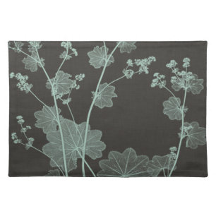 Mint & Charcoal Nature Study I Cloth Placemat
