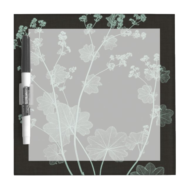 Mint & Charcoal Nature Study I Dry Erase Board (Front)
