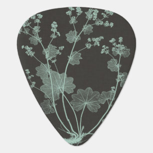Mint & Charcoal Nature Study I Guitar Pick