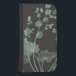 Mint & Charcoal Nature Study I Samsung S4 Wallet Case<br><div class="desc">Floral</div>