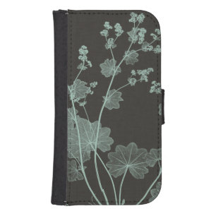 Mint & Charcoal Nature Study I Samsung S4 Wallet Case