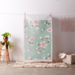 Mint,cherry blossom, spring flower,japanese,sakura fabric
