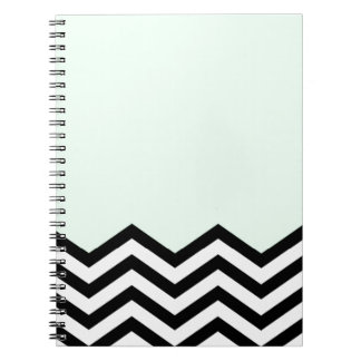 Mint Chevron Piece Notebook