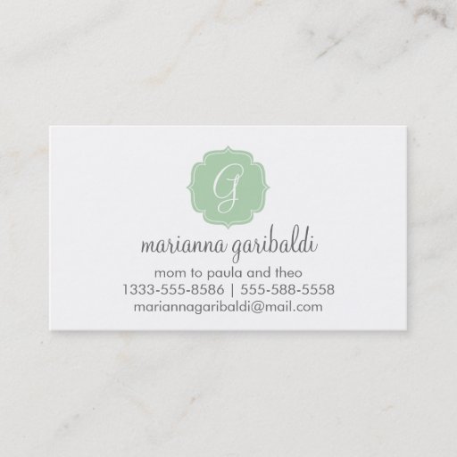 Customizable Mint Chevron Stripes Business Card Template