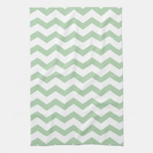 Mint Chevron Stripes Towel