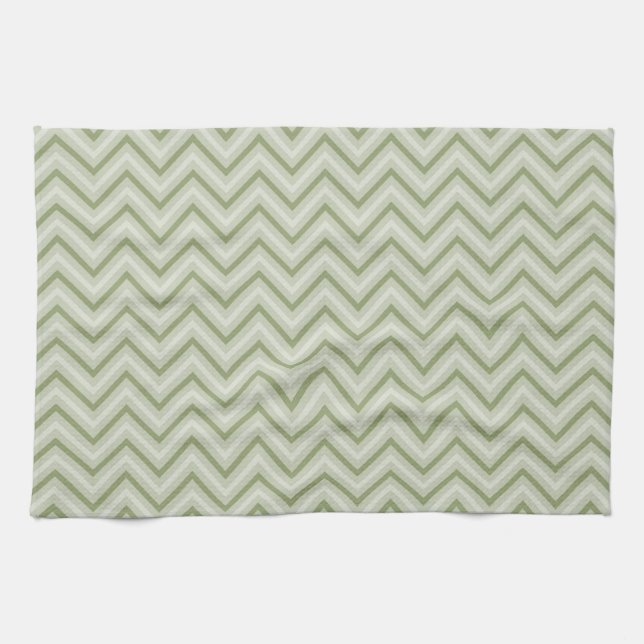 Mint Chevron Towel (Horizontal)
