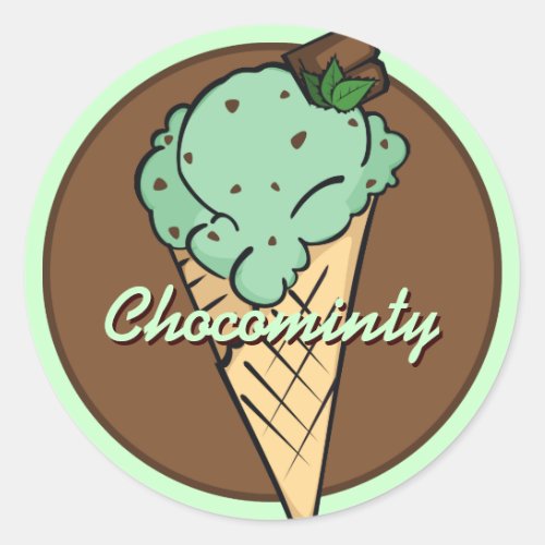 Mint Choco_Chip Icecream Sticker