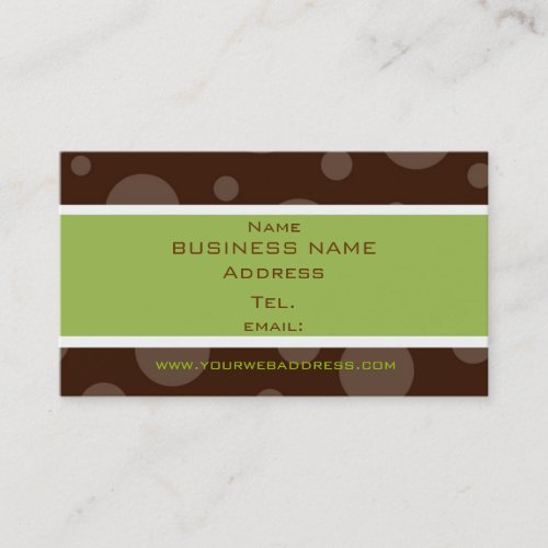 mint chocolate bubble profile cards business card template