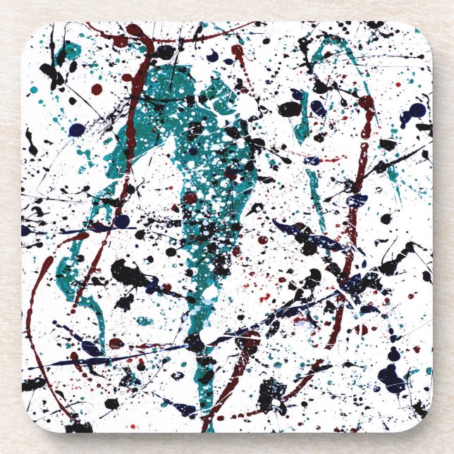 Mint Chocolate Chip Beverage Coaster (Front)