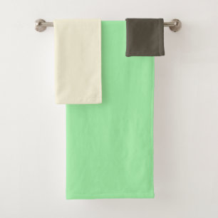 Mint Chocolate Chip Ice Cream Flavor Colors Bath Towel Set