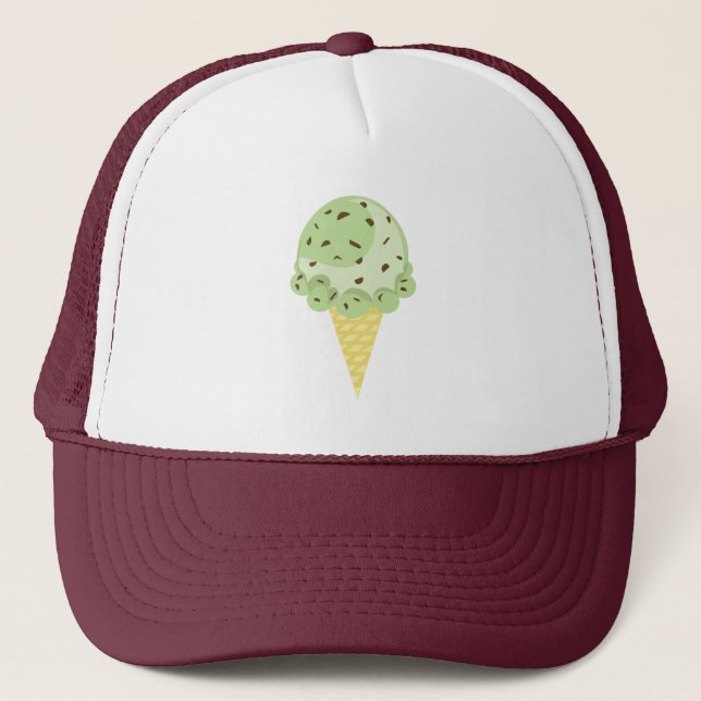 Mint Chocolate Chip Ice Cream Hat (Front)