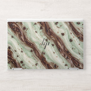 Mint Chocolate Chip Milkshake Marble Design HP Laptop Skin