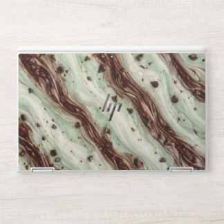 Mint Chocolate Chip Milkshake Marble Design HP Laptop Skin