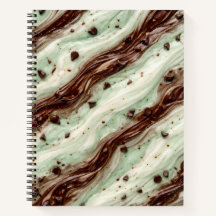 Mint Chocolate Chip Milkshake Marble Design