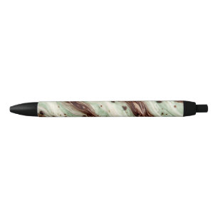 Mint Chocolate Chip Milkshake Marble Design Pen