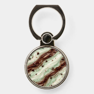 Mint Chocolate Chip Milkshake Marble Design Phone Ring Stand