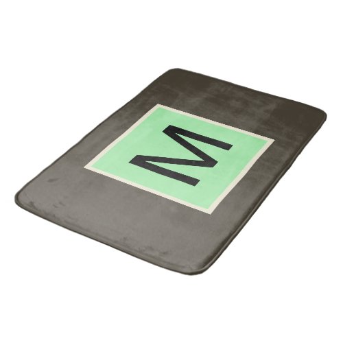 Mint Chocolate Chip Monogram  Bath Mat