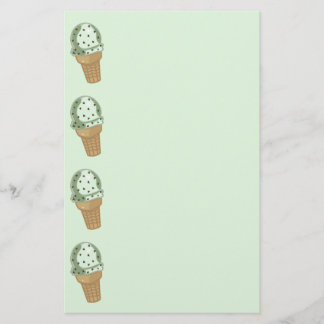 Mint Chocolate Chip Stationery