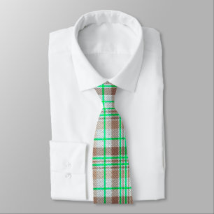 Mint Chocolate Plaid Tie