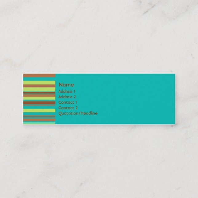 Mint Chocolate Profile Card (Front)