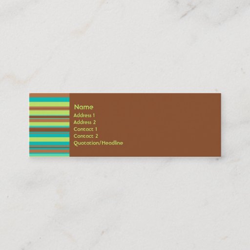 Customizable Mint Chocolate Profile Card Business Cards