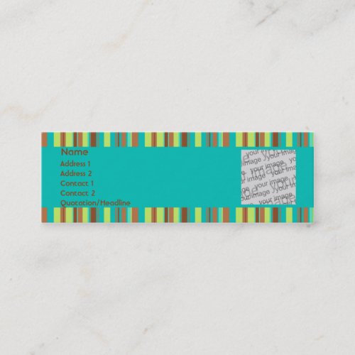 Mint Chocolate Profile Card Business Cards