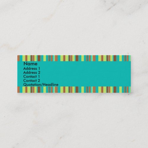 Mint Chocolate Profile Card Business Card Templates