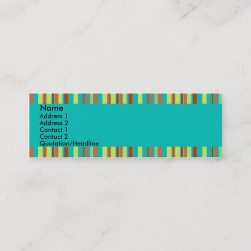 Customizable Mint Chocolate Profile Card Business Card Templates