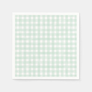 Mint Classic Gingham Napkins