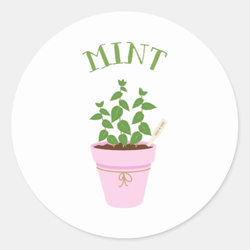 Mint Classic Round Sticker