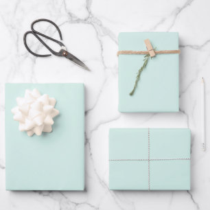 Mint Cloud Wrapping Paper Sheets