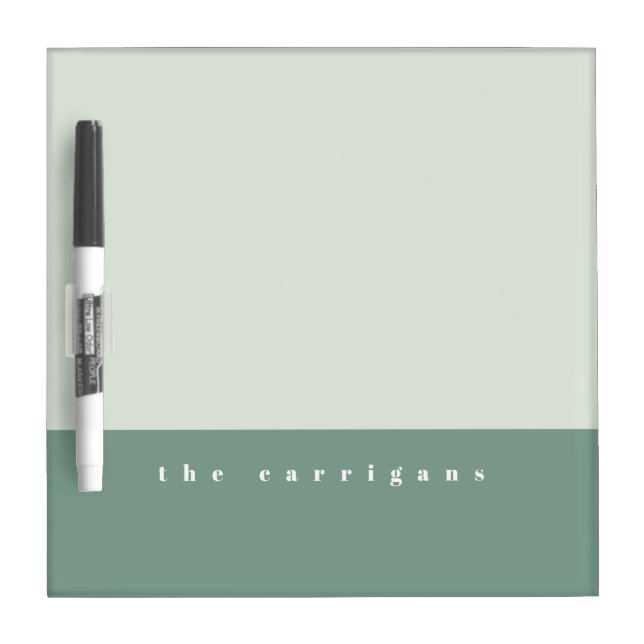 Mint Color Block Dry Erase Board (Front)