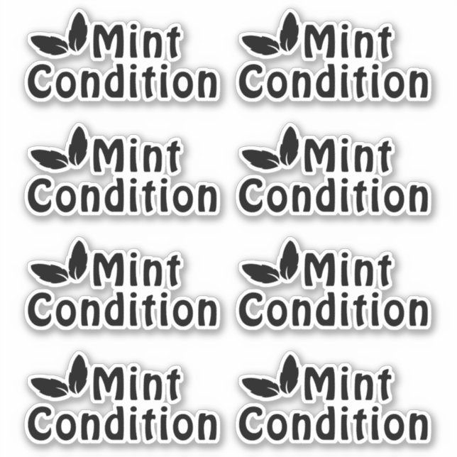 Mint Condition Peel-Off Sticker (Front)