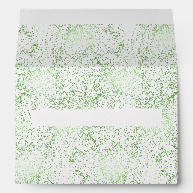 Mint Confetti Dots Envelope (Back (Bottom))