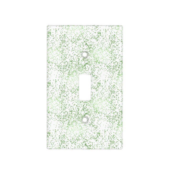 Mint Confetti Dots Light Switch Cover (Front)