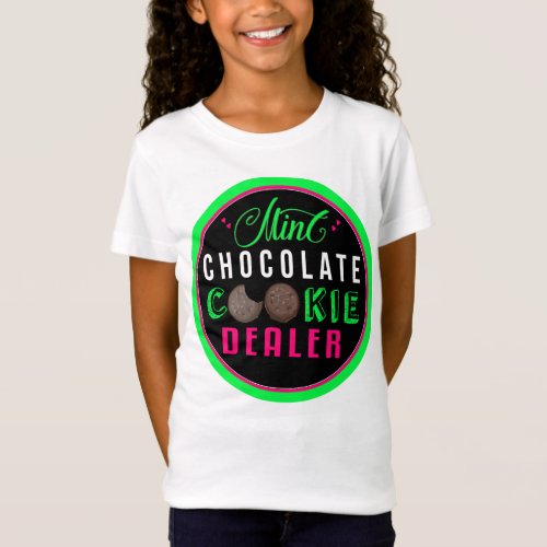 Mint Cookie Dealer Scout Shirt for Girls