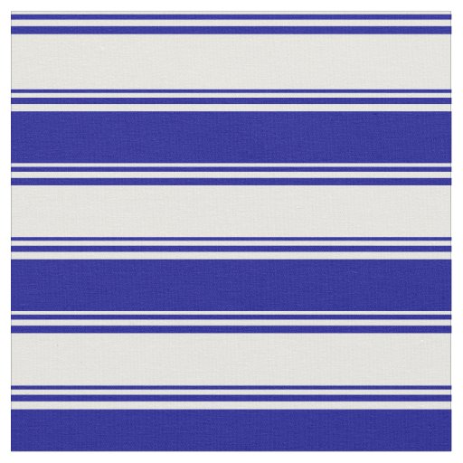 Mint Cream and Dark Blue Striped/Lined Pattern Fabric