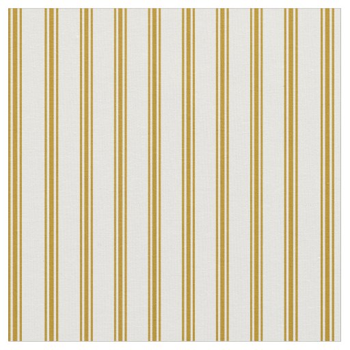 Mint Cream and Dark Goldenrod Lines Fabric