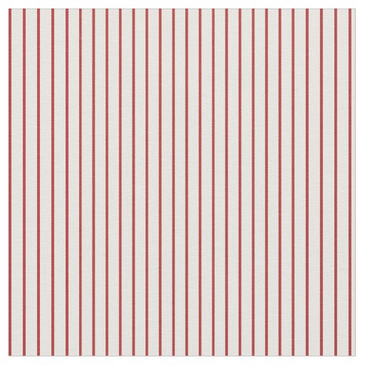 Mint Cream and Red Lined Pattern Fabric