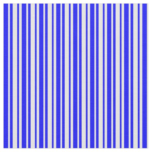 Mint Cream & Blue Colored Lines/Stripes Pattern Fabric