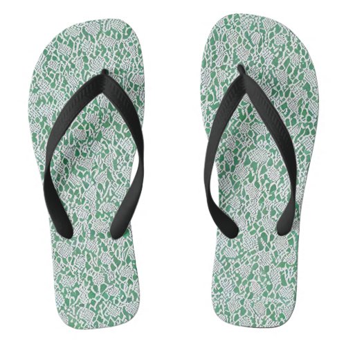 mint cream celadon green blue gray flip flops