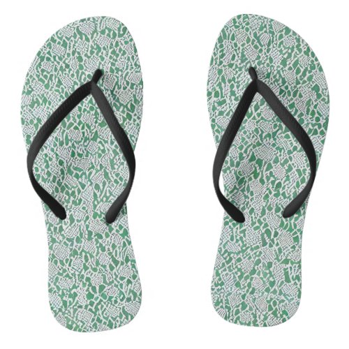 mint cream celadon light green blue gray flip flops