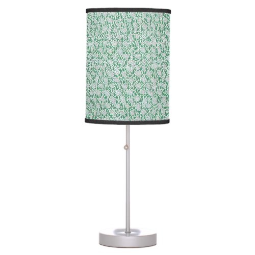 mint cream celadon light green blue gray table lamp