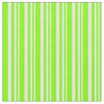 [ Thumbnail: Mint Cream & Chartreuse Stripes Pattern Fabric ]
